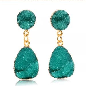 Rock Candy Earrings ~ Green Apple